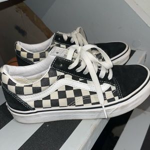 checkered old skool vans